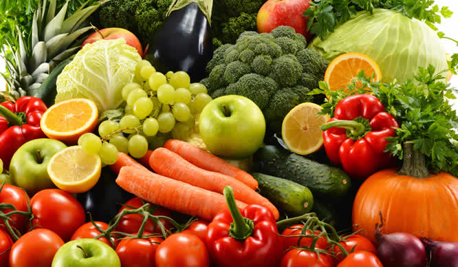 Gemüse und Obst sind die Grundlage einer Basenkur.