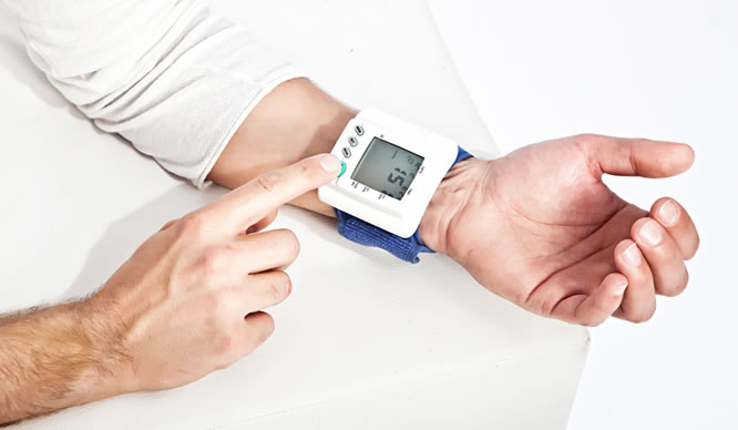 Eine digitale Blutdruck-Manschette